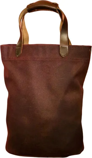 Wine Tote, 2 or 3 Bottle Wine Bag, Heavy Duty, Made in USA, Burgundy