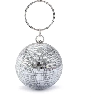 Women Disco Crossbody Bag Shiny Wedding Evening Clutch Rhinestone Purses