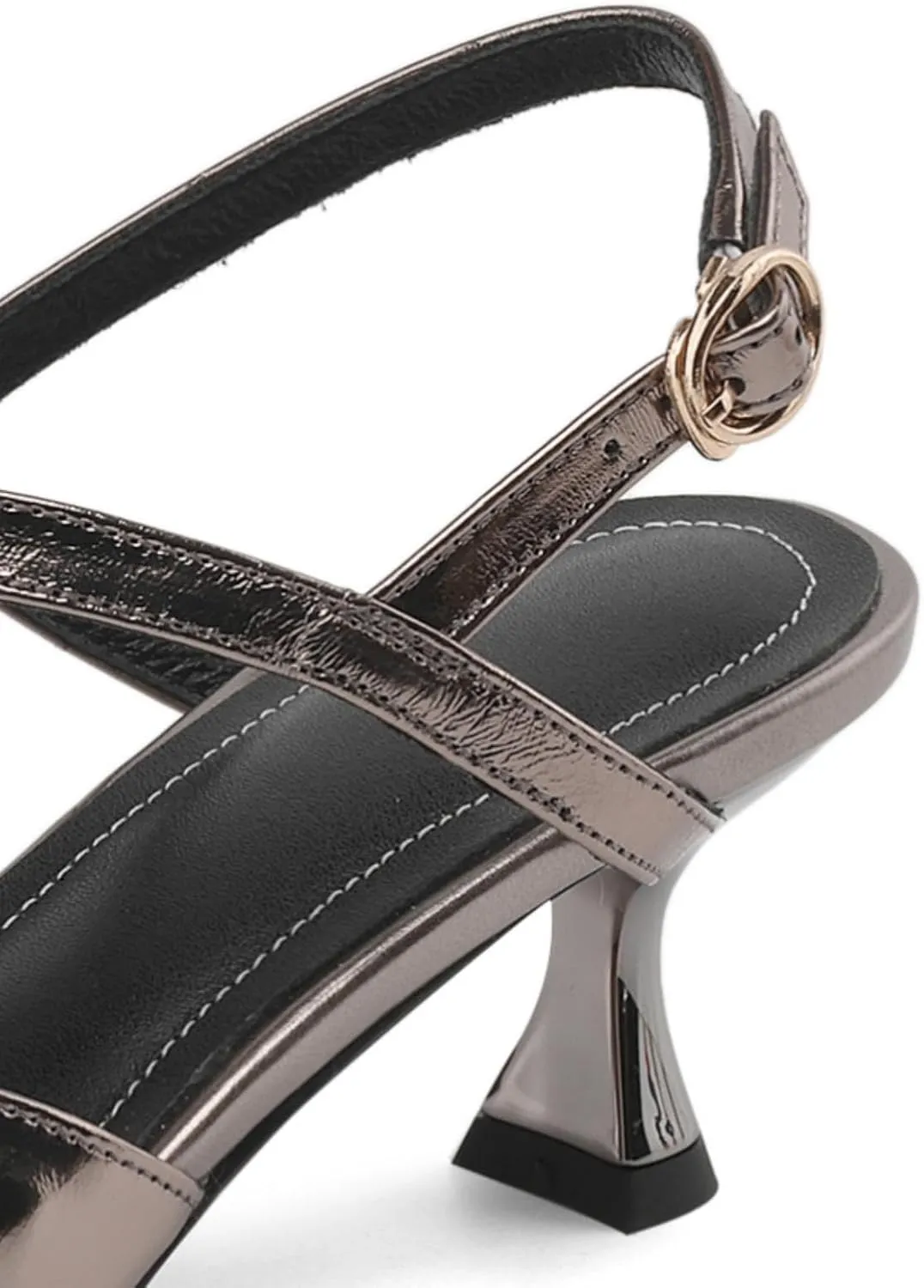 Women's Genuine Leather Closed Toe Handmade Woven Cross Strap Kitten Heel Slingback Sandals Pumps