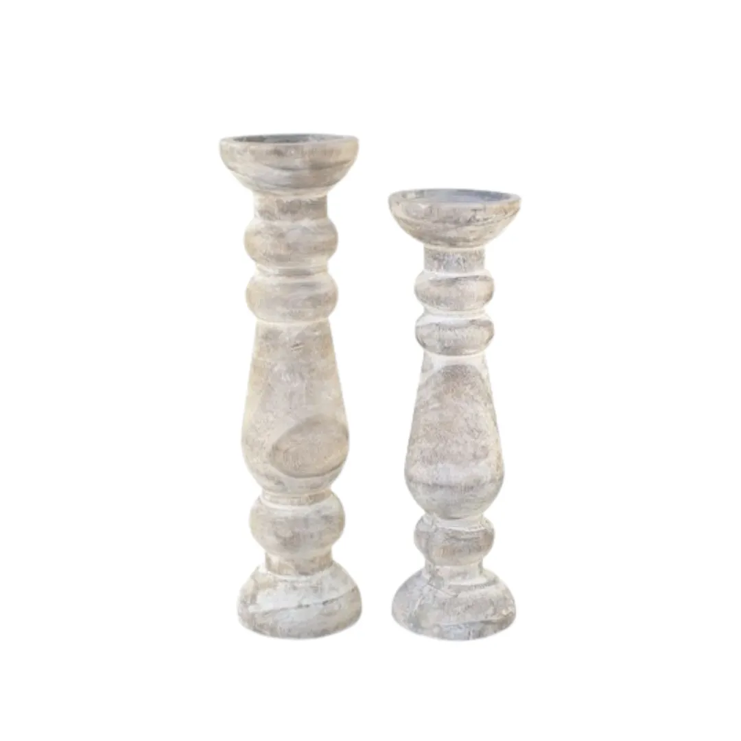 Wooden Candle Holders