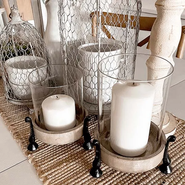 Wooden Candle Risers, Set of 2