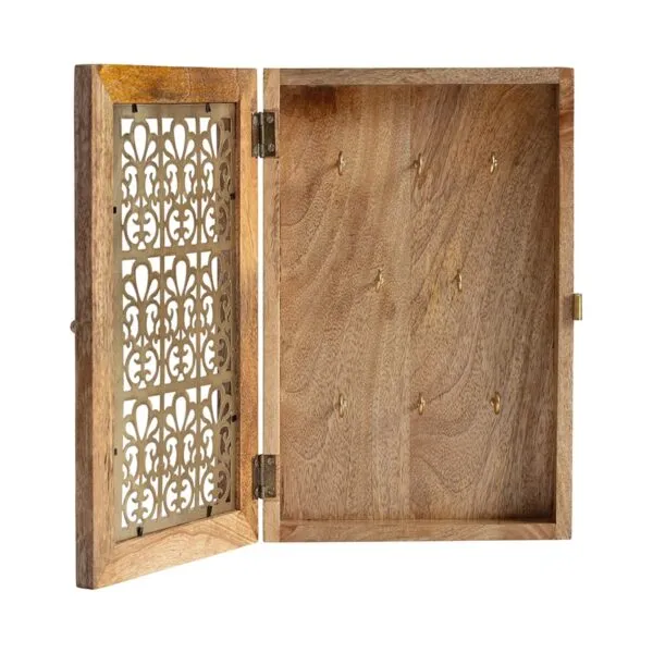 Wooden Handcrafted Designer Door Fleur Key Box