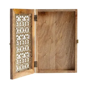 Wooden Handcrafted Designer Door Fleur Key Box