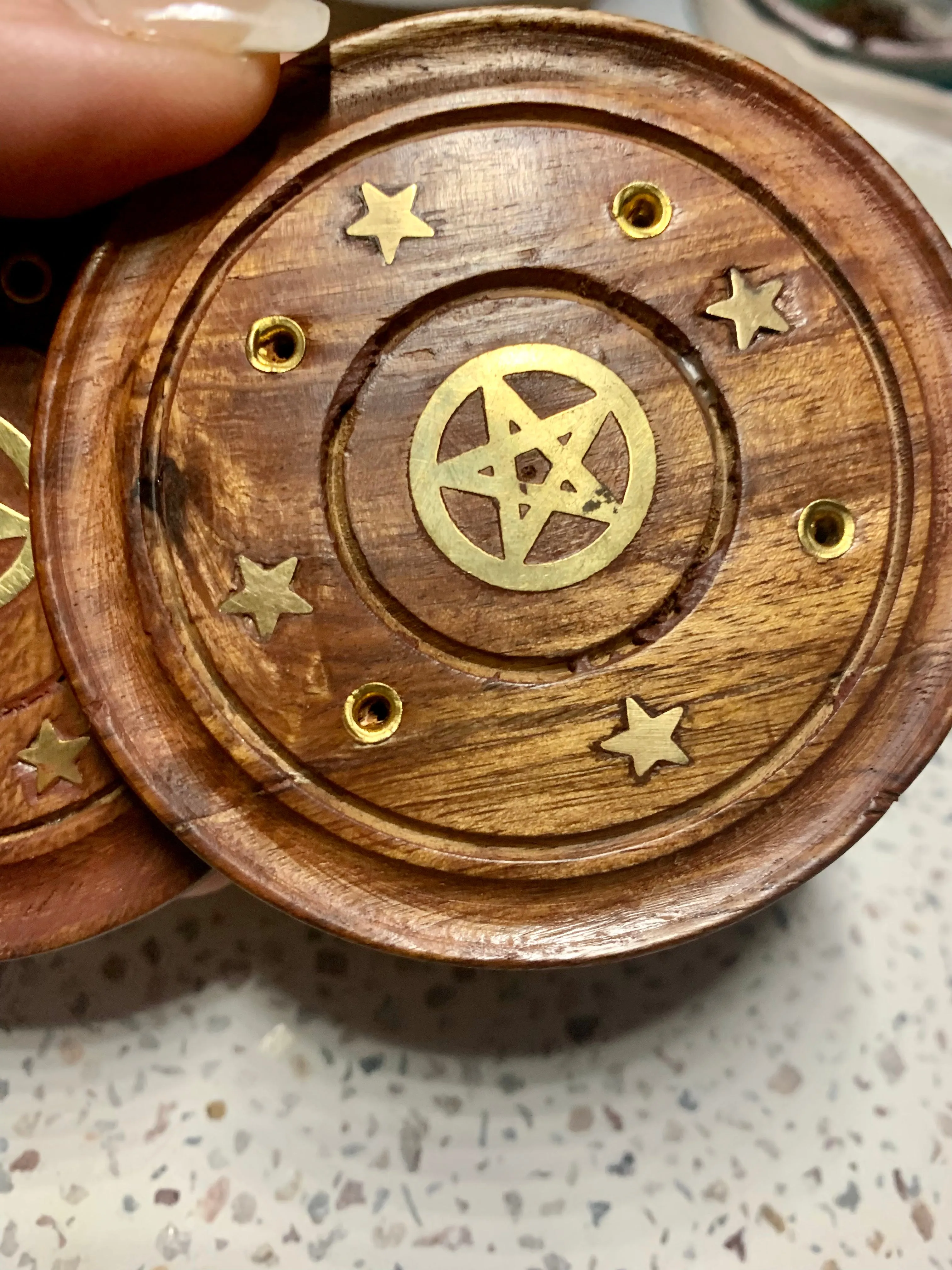 Wooden Incense Holder