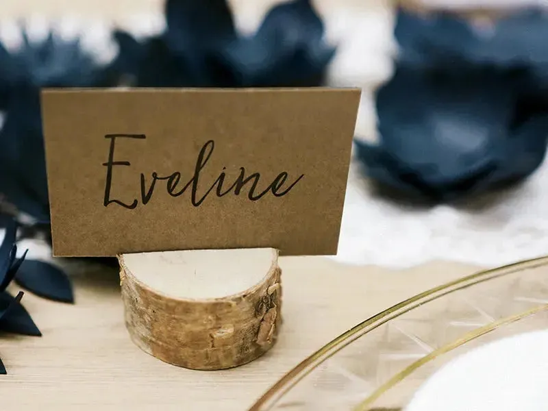 Wooden Place Card Holders