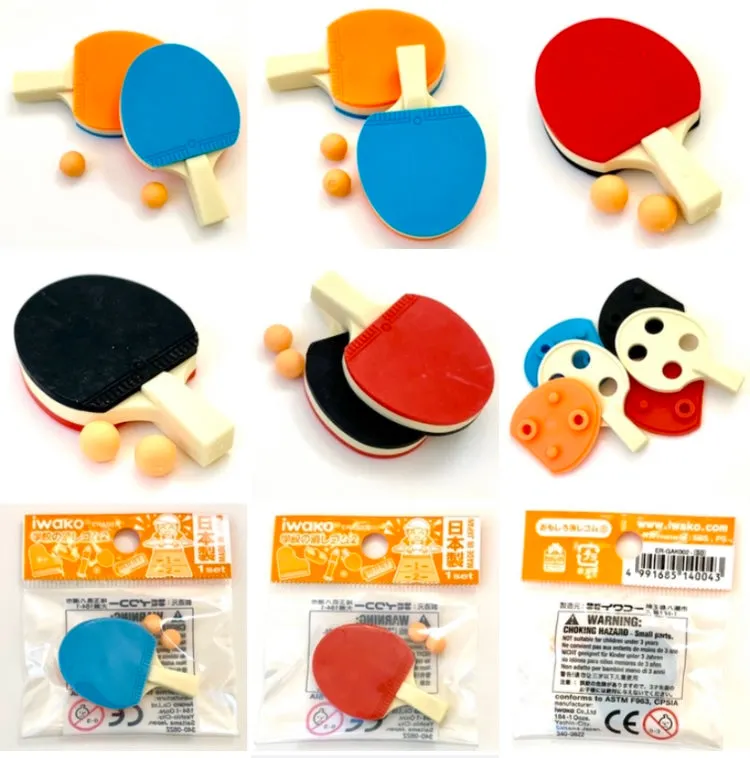 X 38260 PING PONG TABLE TENNIS ERASER-DISCONTINUED