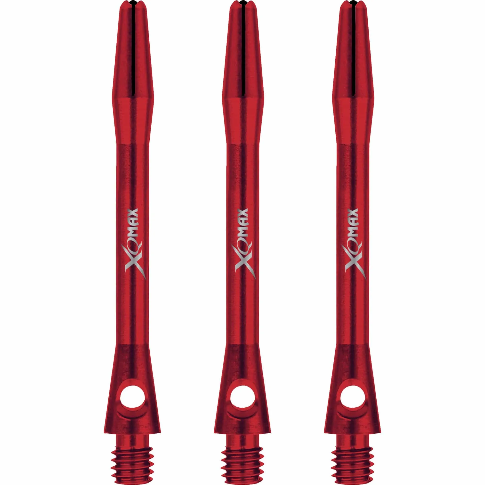 XQMax Aluminium Dart Shafts - Metal Dart Stems - Red