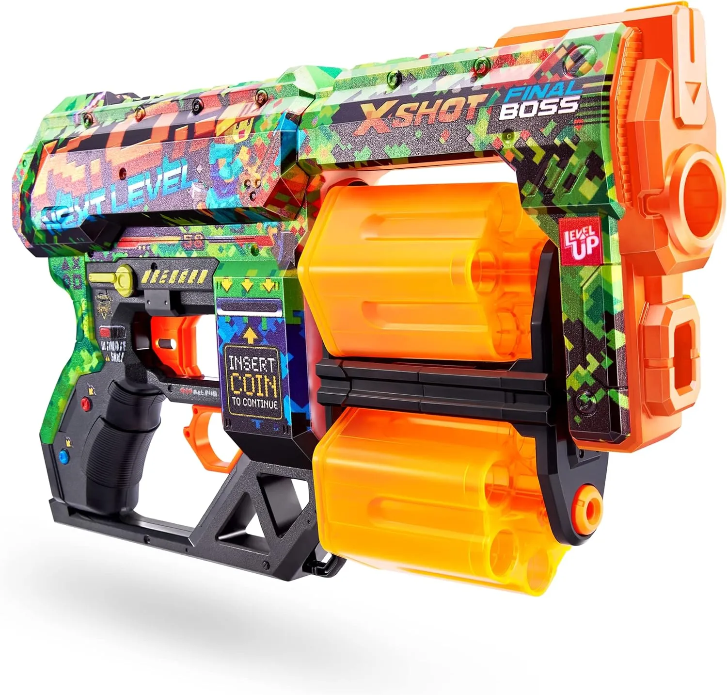 XShot Skins Dread - K.O (24 Darts) by ZURU, Easy Reload, Air Pocket Technology, Toy Foam Dart Blaster for Kids, Teens, Adults, Frustration Free Packaging