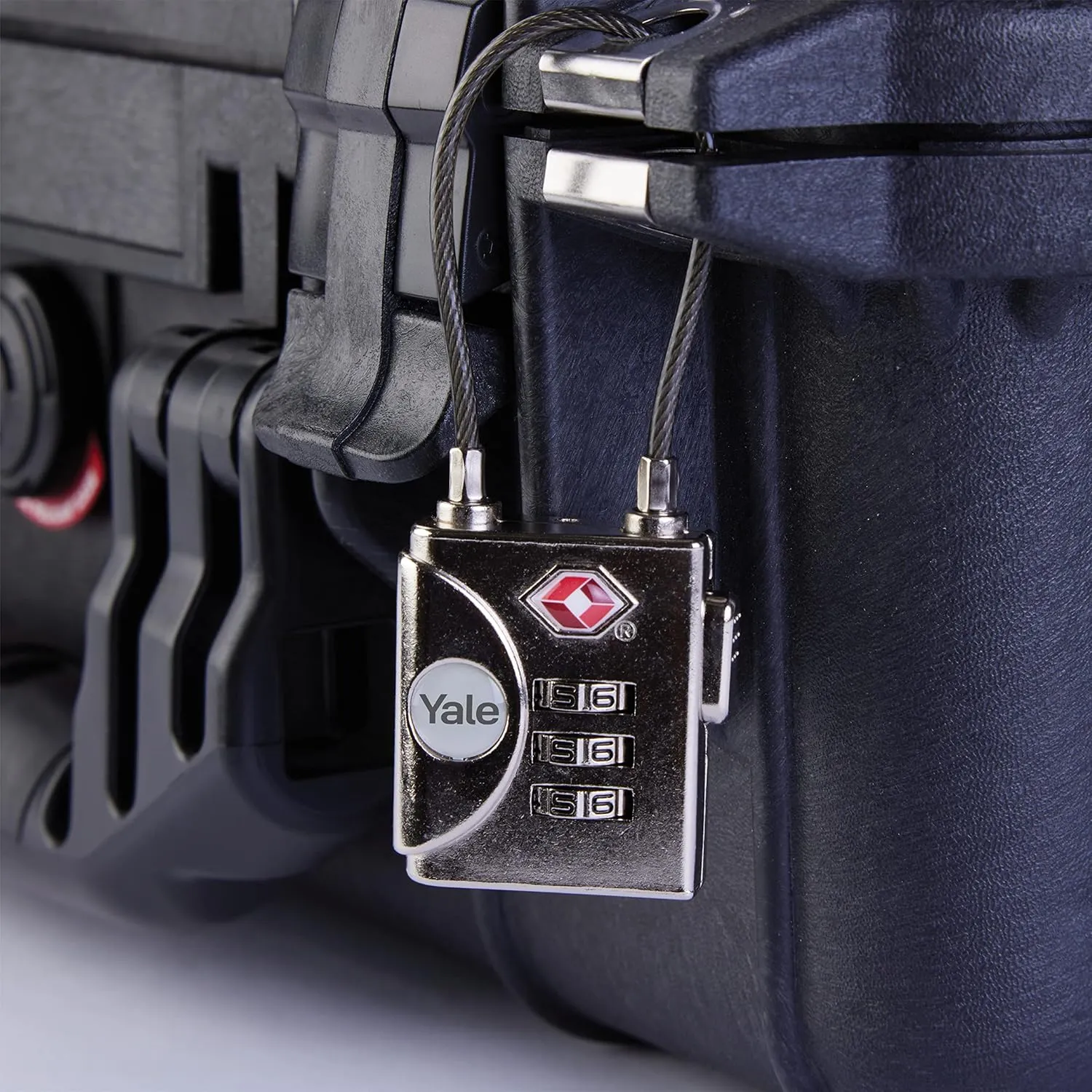 Yale 2 Pack TSA Approved Cable Luggage Locks with Combination for Travel, Backpack, Suitcase, and Accessories Steel