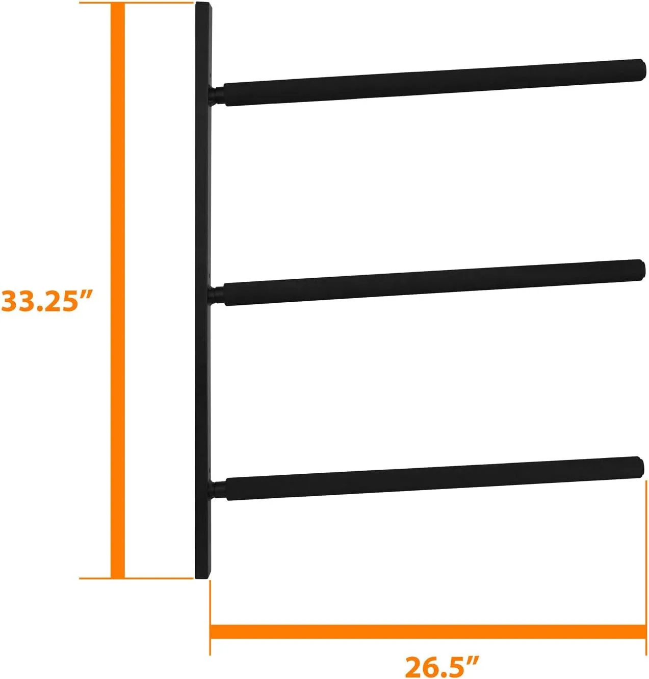 Yes4All Heavy Duty Steel Wall Mount Paddle Board Racks, Surfboard Holder, Suitable for Both Indoor and Outdoor Storage
