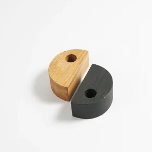 Yin Yang Wooden Candle Holder