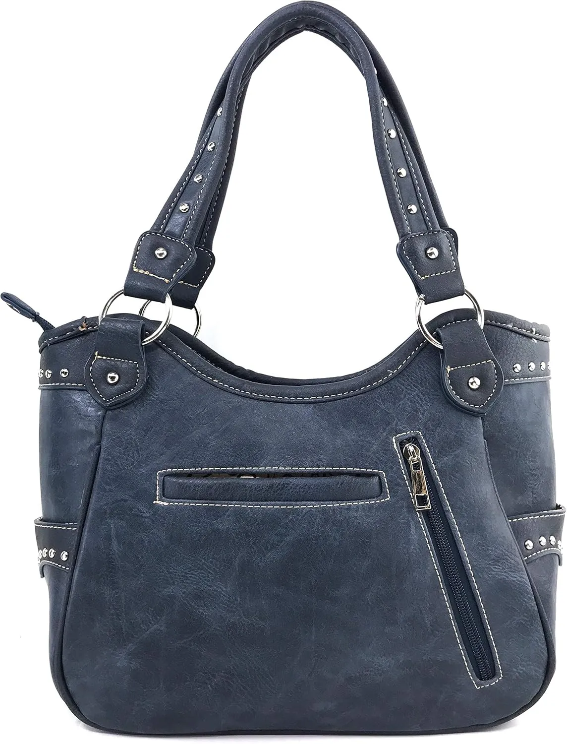 Zelris Autumn West Fringe Concho Women Conceal Carry Tote Handbag Purse