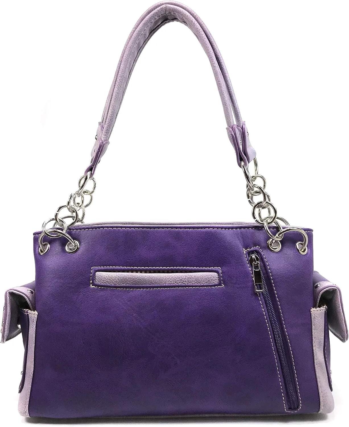 Zelris Butterfly Flower Season Embroidery Women Conceal Carry Shoulder Handbag
