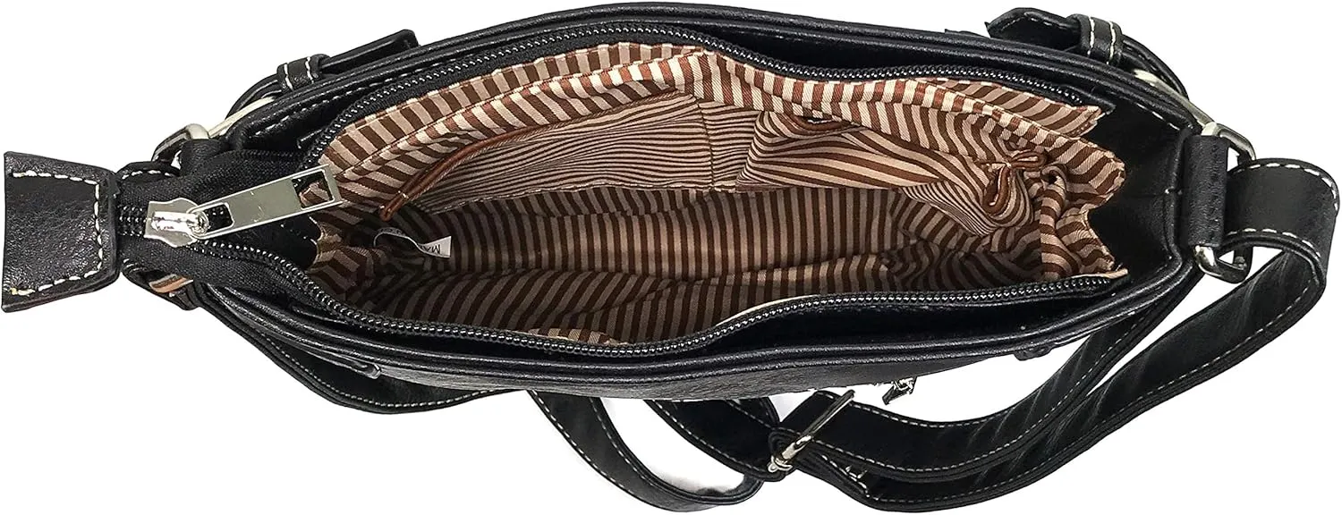 Zelris Camouflage Shine Glow Cross Angel Wings Conceal Carry Crossbody Messenger
