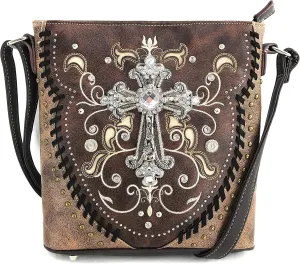 Zelris Spring Bloom Western Cross Women Conceal Carry Crossbody Messenger