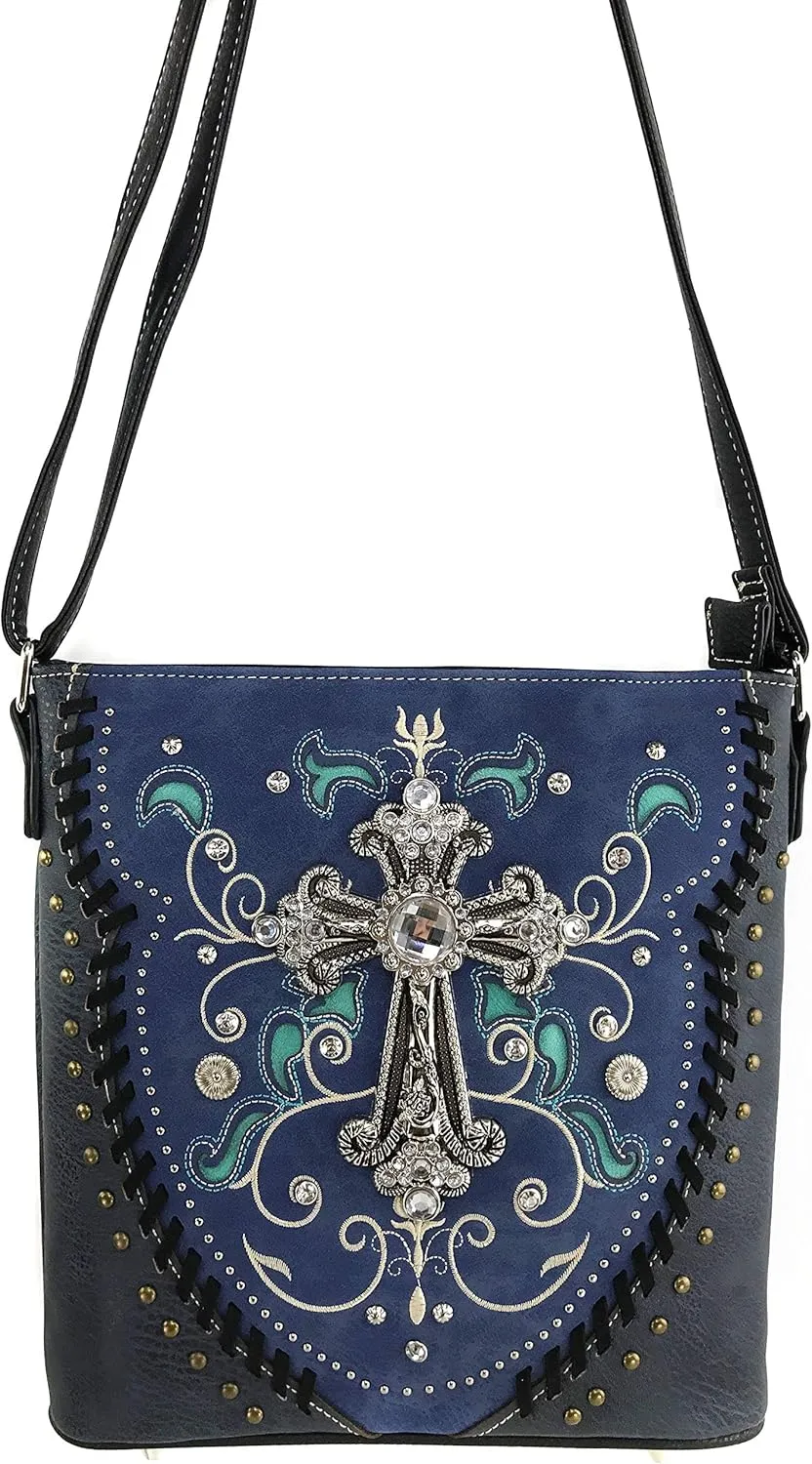 Zelris Spring Bloom Western Cross Women Conceal Carry Crossbody Messenger