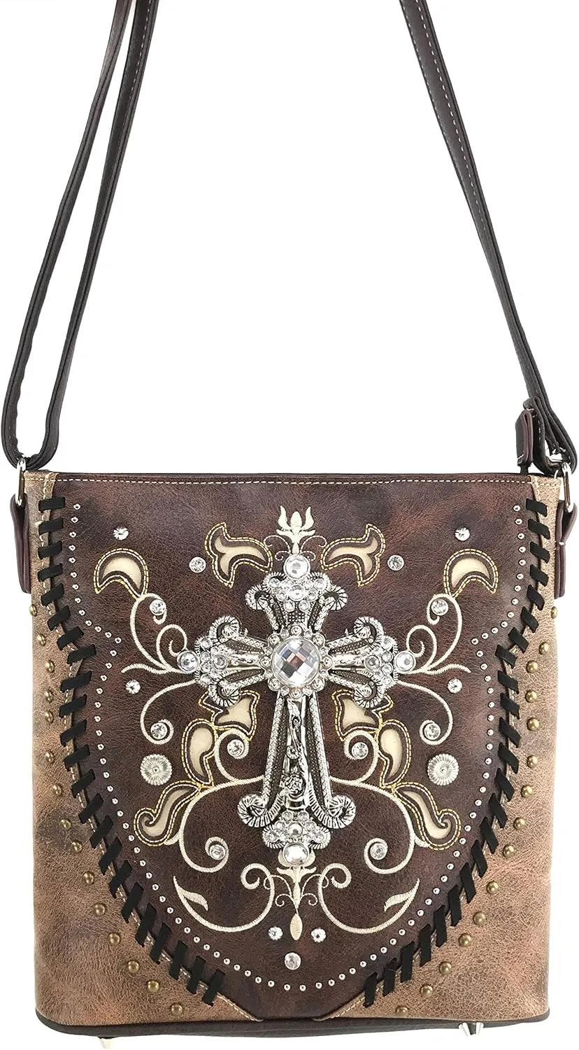 Zelris Spring Bloom Western Cross Women Conceal Carry Crossbody Messenger