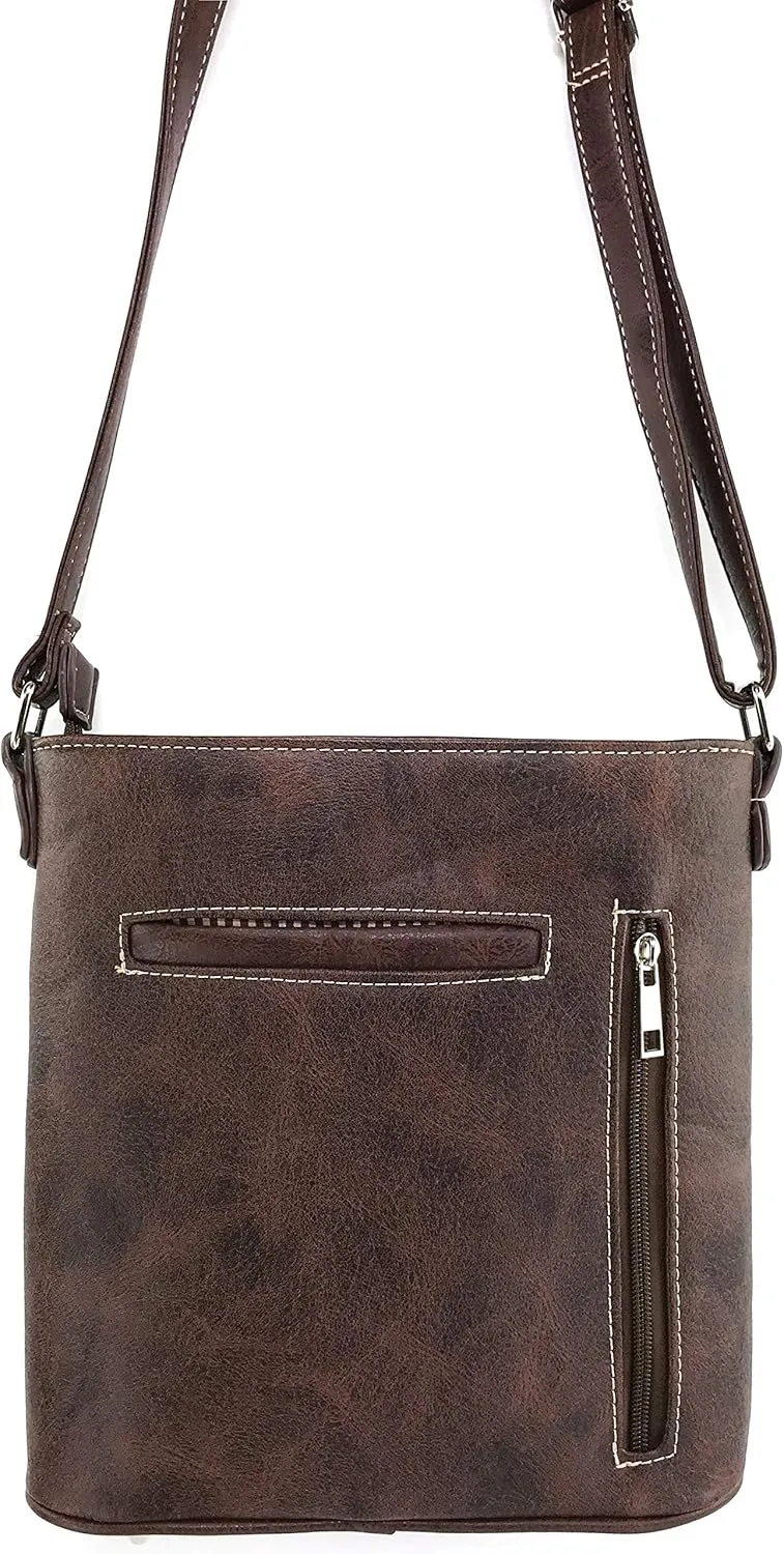Zelris Spring Bloom Western Cross Women Conceal Carry Crossbody Messenger
