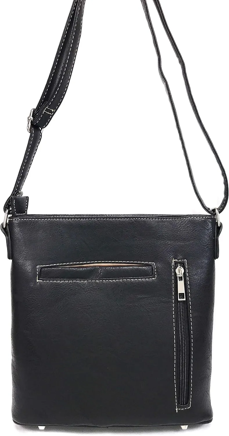 Zelris Western Silver Cross Turquoise Women Conceal Carry Crossbody Messenger