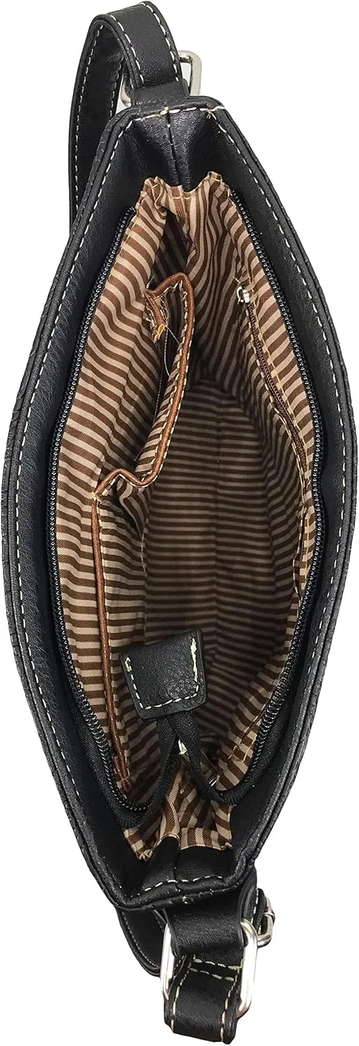 Zelris Western Silver Cross Turquoise Women Conceal Carry Crossbody Messenger