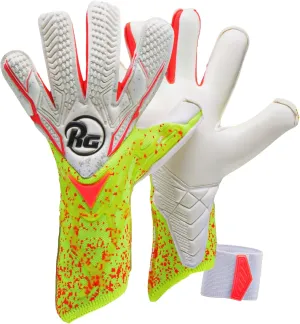 ZIMA Goalkeeper Gloves - Hybrid Roll Negative Cut | Giga  German Latex Palm Grip Protection | L-Derma Fit Technology Lightweight Backhand | 2D PunchZone Wrist Fit All-Weather Soccer Gloves